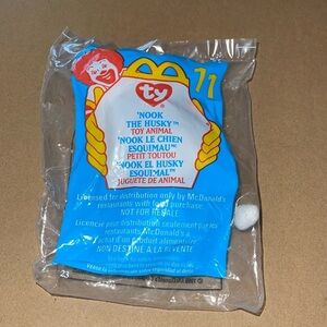 Nook The Husky Vintage New McDonald’s Happy Meal Ty Teenie beanie‎ Baby
